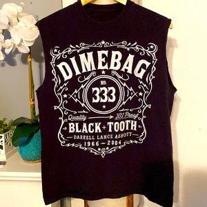 🔥Vintage DIMEBAG Darrell 333 Black Tooth Tee!!!